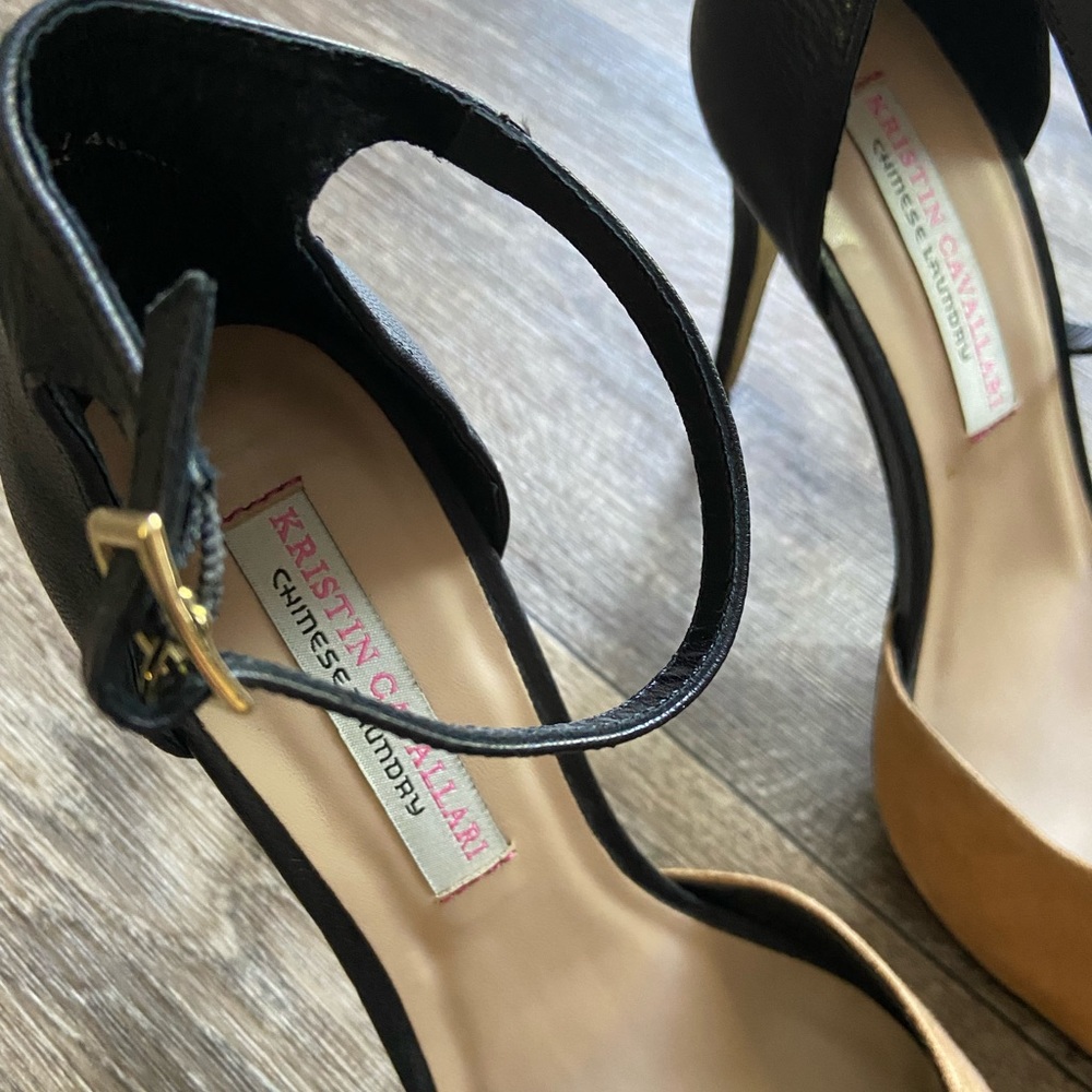Chinese Laundry Kristin Cavallari Two Tone Ankle Strap Pumps - Drifter - Picture 6 of 6